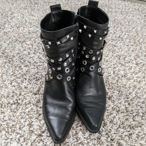 Black Zara Ankle Booties